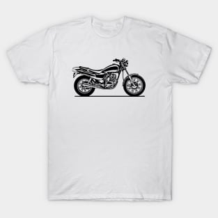 Nighthawk 650 Motorcycle Sketch Art T-Shirt